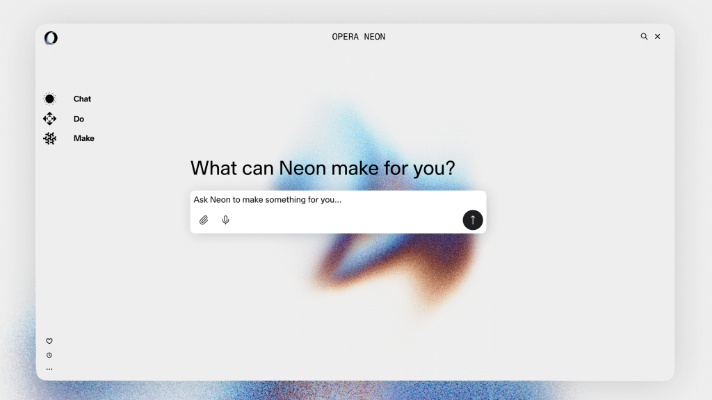 Opera Neon funcionalidades