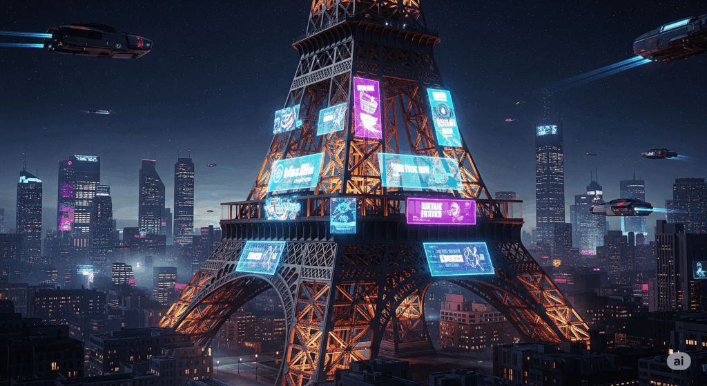 Torre Eiffel gerada com IA