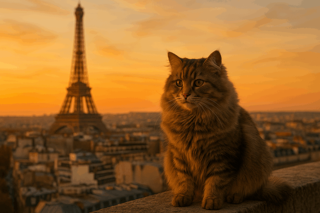 Gato em Paris
